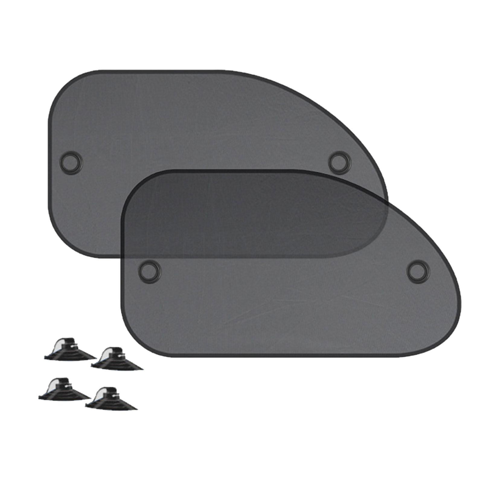 Magideal - 2 Parasoles De Ventana Lateral De Coche, Accesorios Interiores De Coche, Cortina Con Ventosa, Protección De Privacidad, Coche Plegable Para La Mayoría