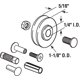 thumbnail image 2 of Kit de rodillos para patio Prime-Line D 1795, paquete de 2, 2,8 cm de diámetro, 2 of 2