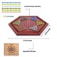 thumbnail image 4 of Juego de mesa de damas chinas AMEROUS de madera de 34,5 cm con 60 canicas, 4 of 7