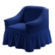 thumbnail image 1 of Armchair Slipcover Blue Armchair Covers 1 Piece Easy Fitted Sofa Couch Cover Universal High Stretchable Durable Furniture Protector with Skirt Country Style (1 Seater Navy Blue), 1 of 3