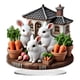 thumbnail image 1 of Decoración De Huevos De Pascua Con Forma De Conejo, Manualidades 2D, Adorno De Conejo Para La Ventana De La Cocina, Estilo Pasarela C, 1 of 5