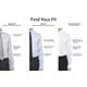 thumbnail image 5 of Camisa de vestir Calvin Klein con cuello personalizado para hombre, color blanco, 5 of 5
