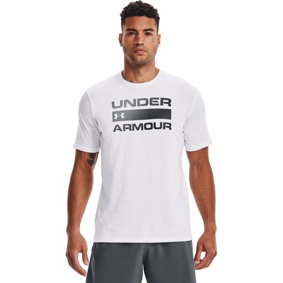 Camiseta Under Armour UA Team Issue Wordmark para hombre, color blanco