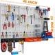 thumbnail image 2 of Organizador de pared con tablero perforado TORACK, 109 piezas, con ganchos y contenedores de 4 pies, 2 of 7