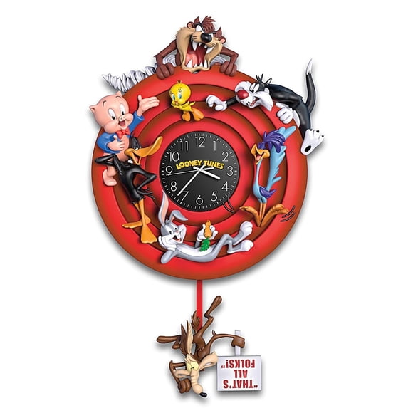 Reloj de pared The Bradford Exchange Looney Tunes con 8 personajes