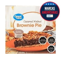 Postre Congelado Brownie Pie Caramel Walnut Caja 850 G Great Value