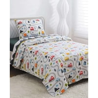 Genérico - Sabana Polar Autos Infantil Plaza Y Media