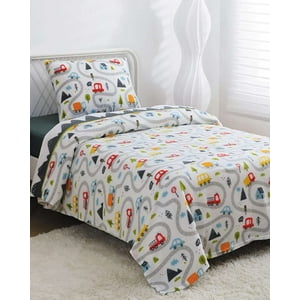 Genérico - Sabana Polar Autos Infantil Plaza Y Media