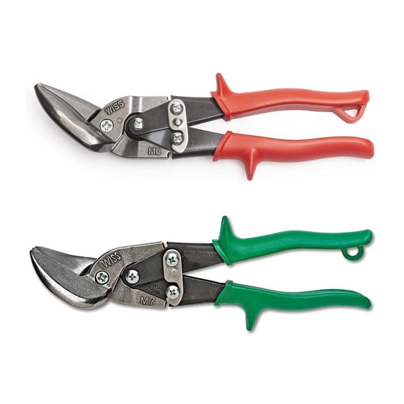 Tijeras para chapa Wiss M6R y M7R Offset MetalMaster, juego de 2 piezas