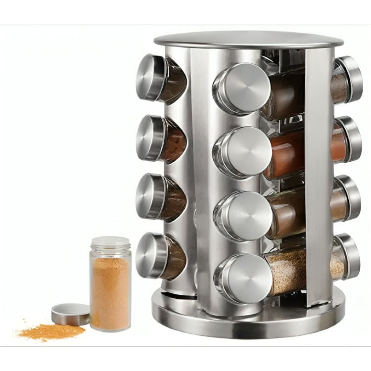 Genérico - Set Condimentero Especiero Giratorio Cocina 16 Pcs