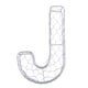 thumbnail image 5 of alfabeto hierro alambre guirnalda marco suculento olla plantador de metal planta titular j, 5 of 5