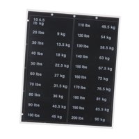 Ioensy - Etiquetas Para Pilas De Pesas, De 4,5 Kg A 90 Kg, Etiquetas Adhesivas Para Bloques De Pesas, Pegatinas Numéricas