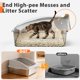 thumbnail image 3 of Caja de arena AIPERRO XL 58 × 38 × 28 cm (2 unidades) Blanco marfil, 3 of 8