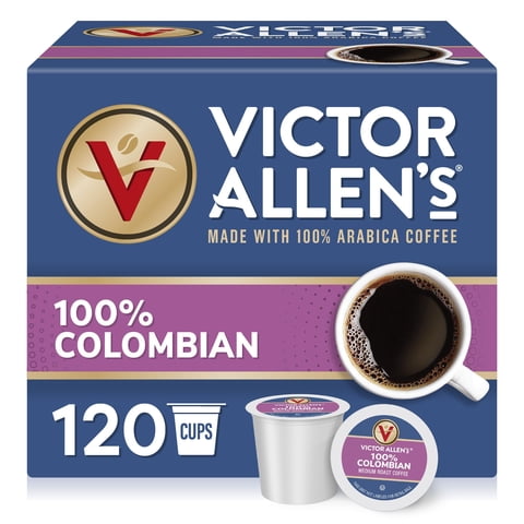 Victor Allen'S Coffee - Cápsulas De Café Victor Allen'S 100% Colombianas De Tostado Medio X120