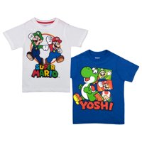 Camiseta Mario Kart De Nintendo Super Mario Bros. Boys, Paquete De 2