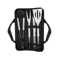 Importclick - Set Maletín Asado Parrilla 4 Herramientas Grill