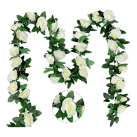 Genérico - Flores Artificiales 10 Pzs Rosas Enredadera