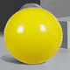 thumbnail image 3 of Pelota de ejercicios: pelota de estabilidad para el hogar, yoga, gimnasio, fisioterapia, suizo y fisioterapia., 3 of 5