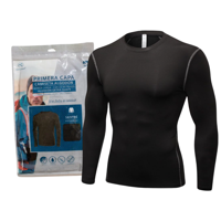 Genérico - Camiseta Primera Capa Algodón Invierno Deportiva