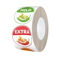 Bothyi - Indicador De Picante Casero De 4 Niveles 500X Para Supermercado, Restaurante De Salsa Picante