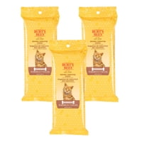 Burt'S Bees For Pets - Toallitas Para Caspa De Gato Burt'S Bees Para Mascotas, 98% Naturales, 50 Unidades, Paquete De 3