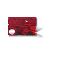 Navaja Swisscard Lite Color Rojo Transparente Victorinox