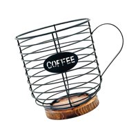 Magideal - Cesta Para Cápsulas De Café, Contenedor Para Cápsulas De Café, Organizador De Cápsulas, Cesta De Almacenamiento Para Cápsulas De Café Para Cafetería, Negro