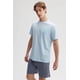 thumbnail image 2 of Polera Hombre Con Bolsillo Contraste Celeste, 2 of 4