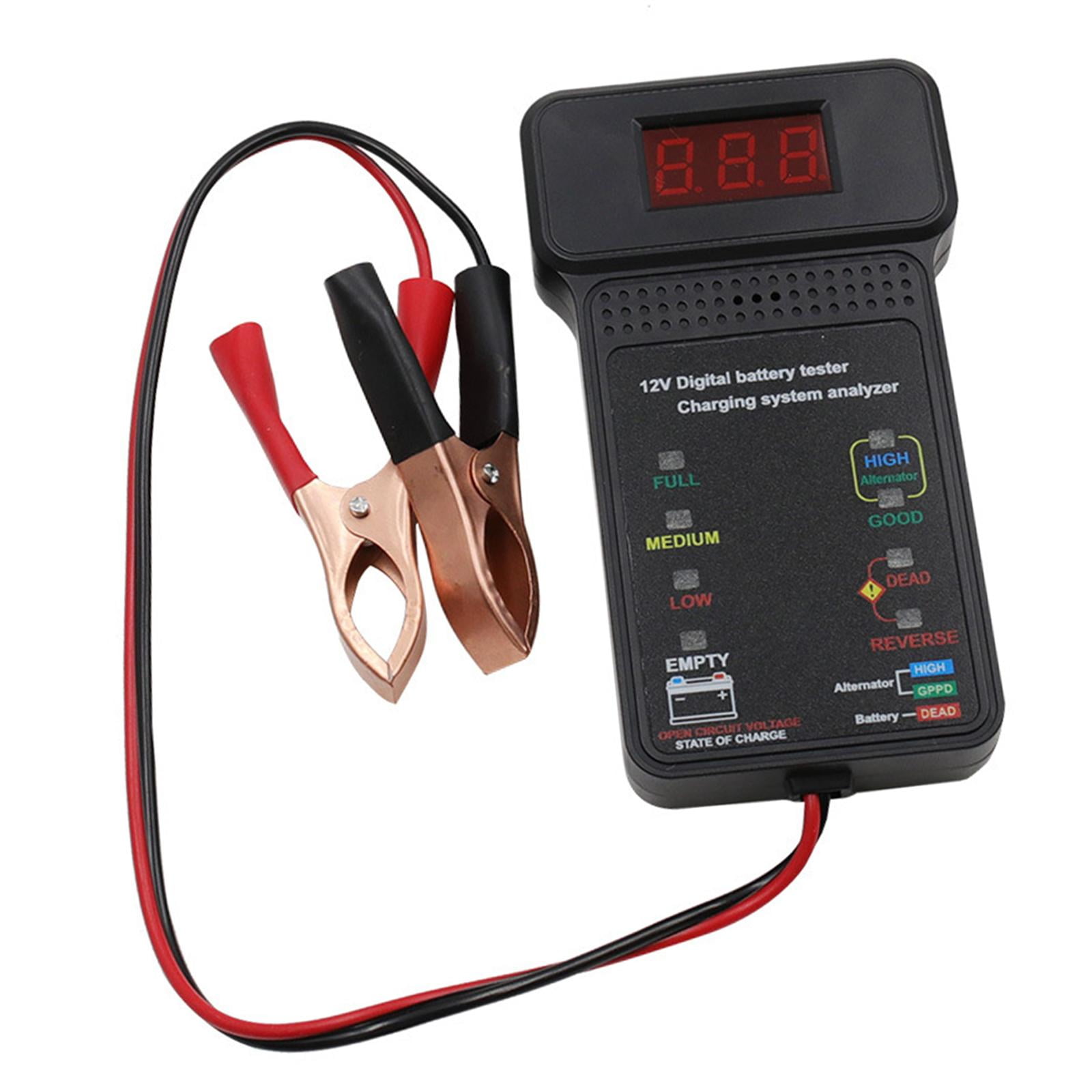 Ioensy - Probador De Alternador De Batería De Coche De 12v Universal Para Suv Atv Motocicleta Barco