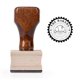 thumbnail image 2 of Sello de goma 904 Custom con mango de madera 2,5 cm × 2,5 cm, 2 of 8
