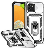 Estuche Gangxun Para Samsung Galaxy A03, Soporte Giratorio 360°, Estilo Mecánico Y Magnético