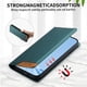 thumbnail image 3 of Funda Tipo Cartera de Cuero Sintético para Samsung Galaxy A12 Bloqueo RFID, con Ranuras para Tarjetas y Bolsillo para Efectivo, Cierre Magnético Fuerte Verde, 3 of 6