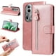 thumbnail image 2 of Funda con Cremallera para OPPO Reno 11 Pro 5G, Carcasa Cartera de Cuero PU con Soporte y Tarjetero, 2 of 6