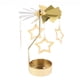 thumbnail image 1 of Vela Giratoria De Decoración Navide?a, Portavelas De Té, Candelabro, Estrella Dorada, 1 of 5
