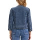 thumbnail image 3 of INSPIRE CHIC Chaqueta de Mezclilla para Mujer sin Cuello 2026 Cárdigan de Manga Larga Chaquetas de Jean 2XL Gris Azul, 3 of 6