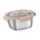 thumbnail image 4 of Contenedor De Alimentos De Acero Inoxidable Contenedor De Almuerzo De Acero Inoxidable Para El Trabajo Hogar 1000ml, 4 of 5