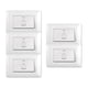 thumbnail image 1 of Pack 5 Timbre Interruptor Pulsador Simple 10A 250V Diseño Campana Blanco, 1 of 4