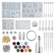 thumbnail image 4 of Kit De Moldes De Fundición De Resina De 142 Uds., Moldes Artesanales Colgantes Para Hacer Joyas De Silicona, 4 of 5