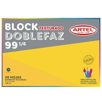 Block Texturado Doblefaz 99 1/4 20 Hojas 1 Un Artel