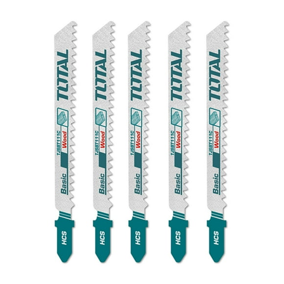 Set Jgo De Hojas Para Sierra Caladora P/ Madera 5 Pcs Total