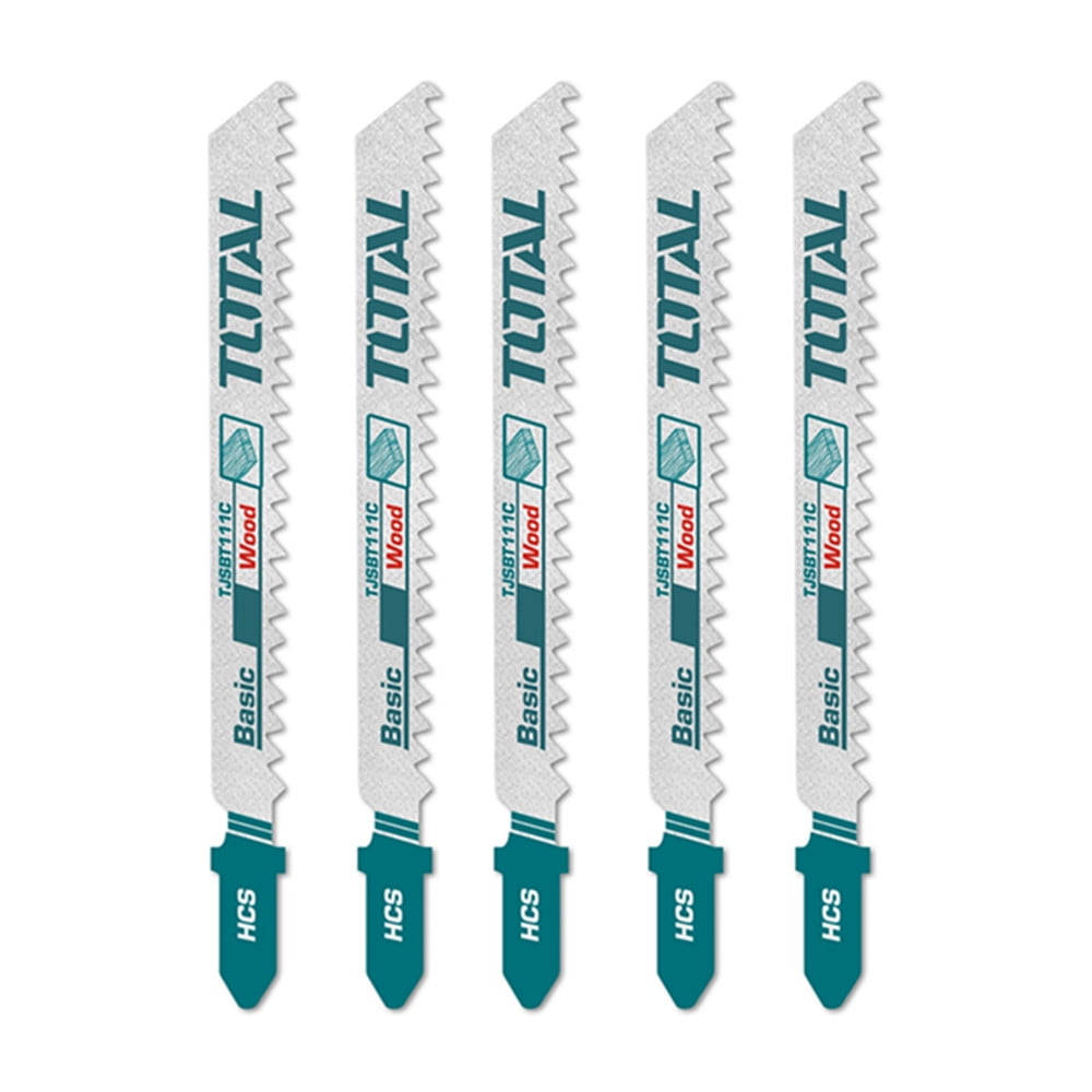 Total Tools - Set Jgo De Hojas Para Sierra Caladora P/ Madera 5 Pcs Total