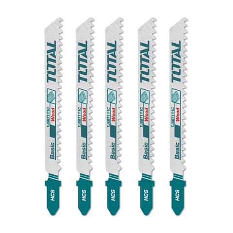 Total Tools - Set Jgo De Hojas Para Sierra Caladora P/ Madera 5 Pcs Total