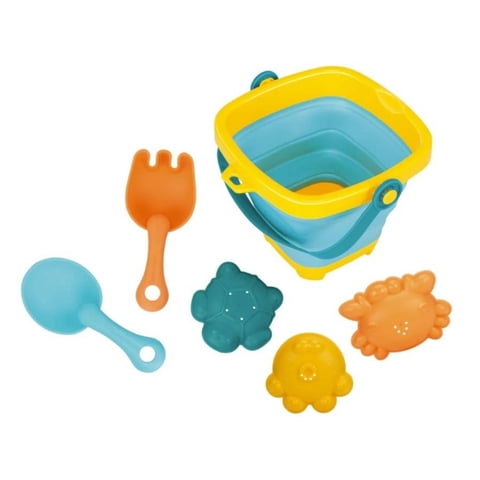 Total Click - Juguete Balde De Playa Plegable Con Accesorios Huanger