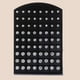 thumbnail image 1 of 36pcs Mixed Sizes Rhinestone Stud Earrings - A Sparkling Crystal Earrings Set for Weddings & Parties!, 1 of 4