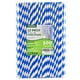 thumbnail image 1 of Pajitas de papel desechables de 30 cm, grandes, azules, 100 unidades, 1 of 9