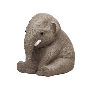 Magideal - Figurilla De Elefante Mascota De Té De Arcilla Violeta Hecha A Mano Para Amigos De La Mesa De Té De La Sala De Té