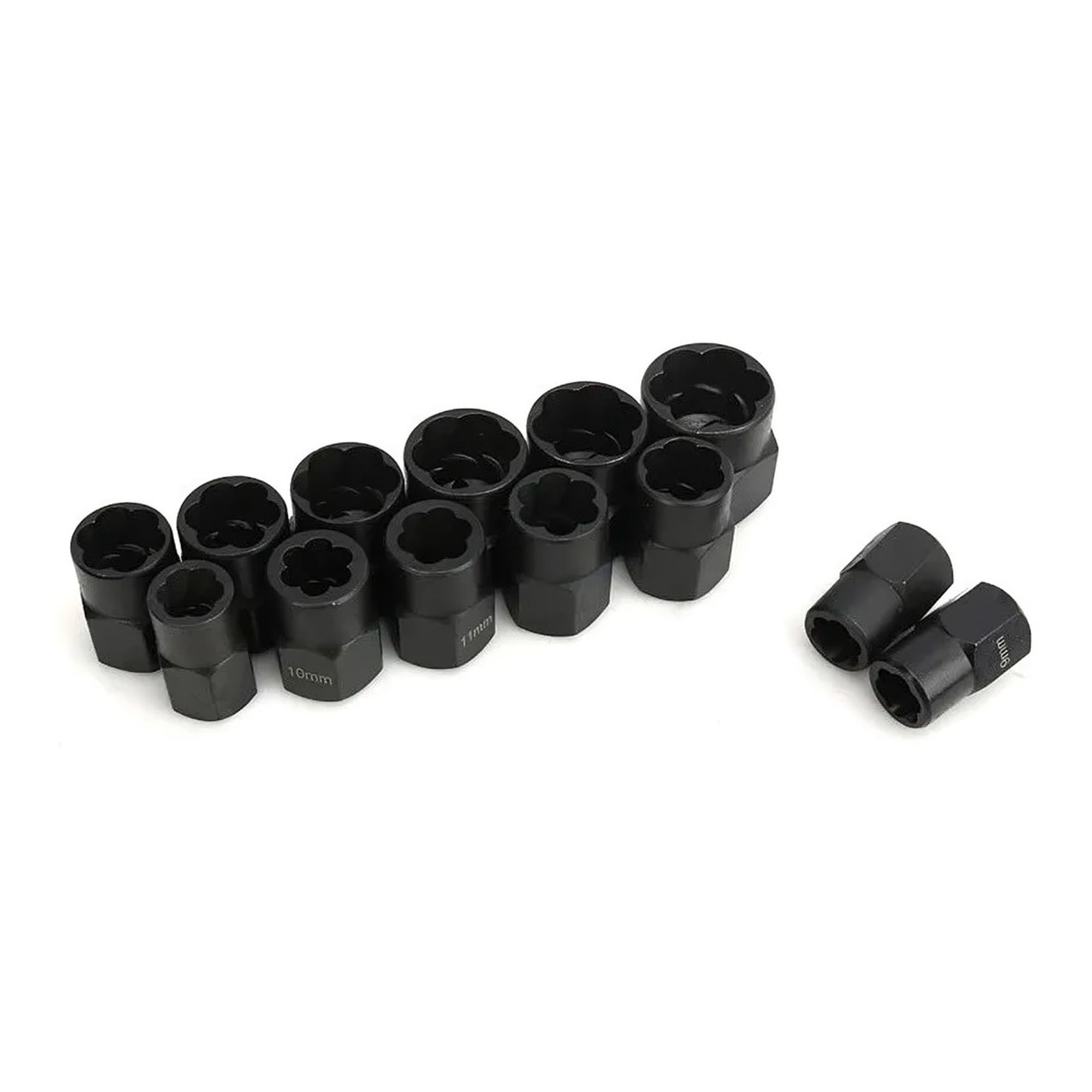 Genérico - Kit De Dados Herramientas Juego Dados Extractores 1/4 A 19mm