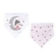 thumbnail image 2 of Set 2 Babero Bandana Gris Niña Luna, 2 of 4