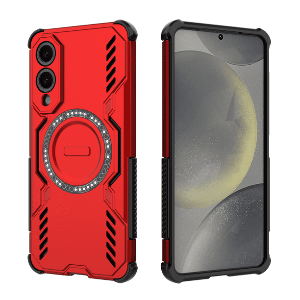 Funda FOXDOCK para Samsung Galaxy S25 Edge , magnética, resistente a golpes, con soporte, unisex, carga inalámbrica