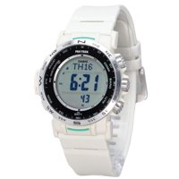 Reloj Casio Protrek Climber Line Digital White Bio Based Resin Strap Tough Solar Prw-35-7 100M Men'S Watch